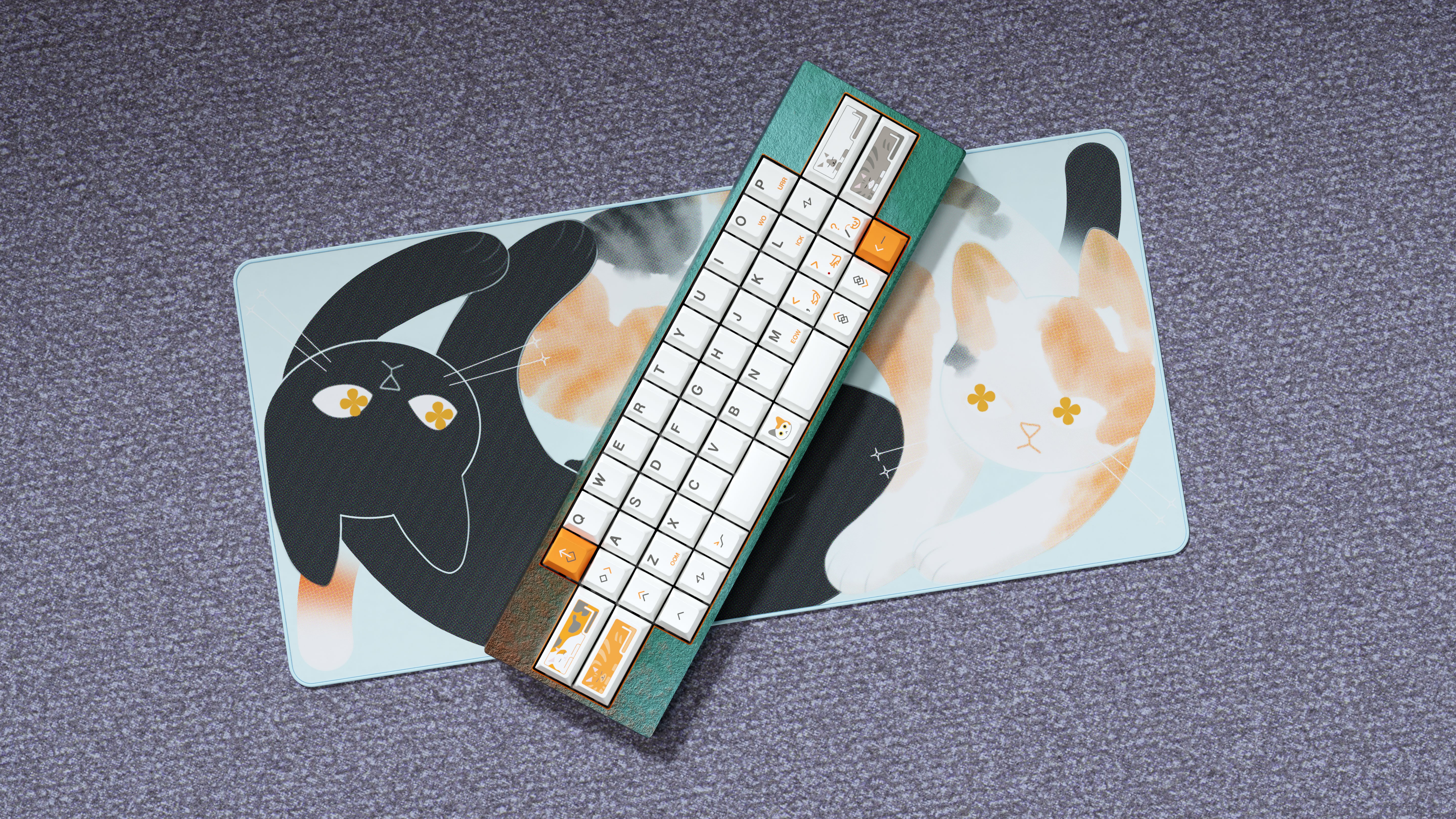 MW Calico Keycaps